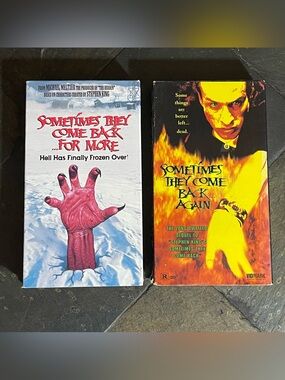 Sometimes They Come Back For More VHS Lot Of 2 Horror Stephen King Movies